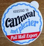 sticker - Pall Mall Export - Keiestad '78 - Carnaval, Ophalen of Verzenden