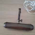 Brons pianolamp antiek uitschuifbaar schilderijlamp, Ophalen of Verzenden