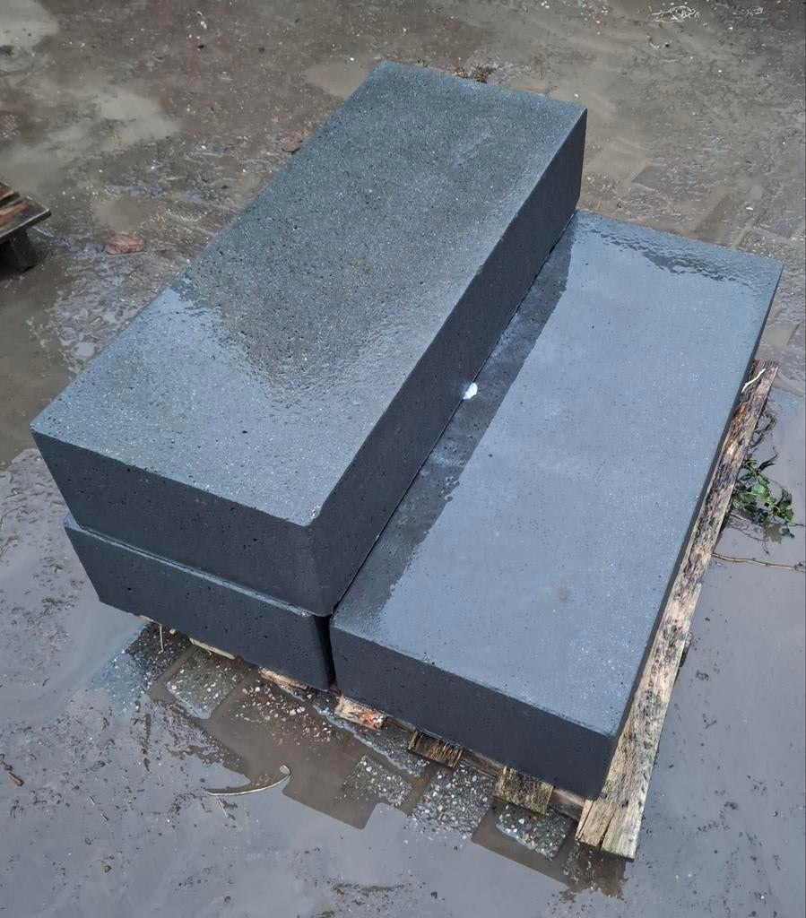 3 stuks schellevis traptrede antraciet, nieuw 20x40x100, Tuin en Terras, Ophalen of Verzenden, Nieuw, Beton, Terrastegels