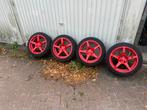 Te koop 16 inch sportvelgen met allseason banden 4x100, Auto-onderdelen, Banden en Velgen, Ophalen, 16 inch, 205 mm, All Season