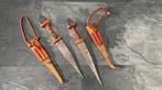 2x Oude Kris met Schede - Dolk, Ophalen of Verzenden