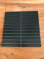 Mozaiekvellen keramisch zwart te koop 29x27 cm  : 70 stuks!, Doe-het-zelf en Verbouw, Tegels, Nieuw, 20 tot 40 cm, 20 tot 40 cm