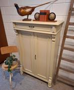 Vintage/Brocante kast, oud Hollandsch geel, Antiek en Kunst, Antiek | Meubels | Kasten, Ophalen