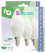 LED Lamp E14 Kaars 3.6 W 250 lm 2700 K, 3-pack Kaarslamp, Nieuw, Ophalen of Verzenden, Led-lamp, Minder dan 30 watt