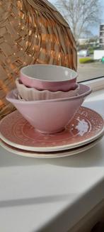 Mix en match rose servies onderdelen # kommetjes & borden, Bord(en), Overige stijlen, Ophalen of Verzenden, Zo goed als nieuw