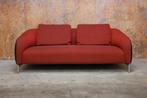 ZGANieuw! Leolux Elias designbank in combinatie stof+leer, Metaal, Leolux, Leolux, 100 tot 125 cm