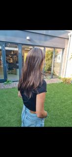 echt haar (Aziatisch) Nieuwprijs € 2100, niet veel gebruikt., Ophalen of Verzenden, Gebruikt, Pruik of Haarverlenging