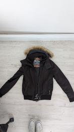 Superdry winterjas windbomber, Maat 52/54 (L), Zwart, Ophalen of Verzenden, Gedragen