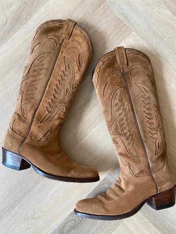 Sendra laarzen cowboy biker suede leer leren hoge laarzen 36 beschikbaar voor biedingen