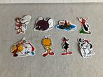 Vintage jaren 60 tm 80 stripfiguren stickers set van 8, Verzamelen, Ophalen of Verzenden, Suske en Wiske, Nieuw, Plaatje, Poster of Sticker