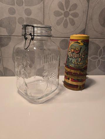 Vintage grote Italiaans Rumtopf weckpot / snoeppot / pot €20 beschikbaar voor biedingen