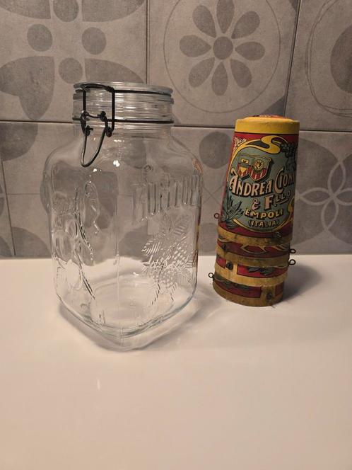 Vintage grote Italiaans Rumtopf weckpot / snoeppot / pot €20, Antiek en Kunst, Antiek | Glas en Kristal, Ophalen of Verzenden