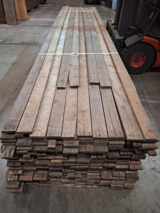 Oude sloophout  planken  wandbekleding  lambrisering, Doe-het-zelf en Verbouw, Hout en Planken, Gebruikt, Plank, Eiken, Minder dan 25 mm