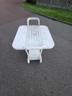 te koop een leuk serveertafel voor in tuin voor 20 euro, Ophalen, Gebruikt, Overige soorten