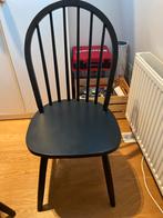 2x Ikea Skogsta eetkamerstoelen - zwart gebeitst, Huis en Inrichting, Stoelen, Ophalen, Gebruikt, Zwart, Twee