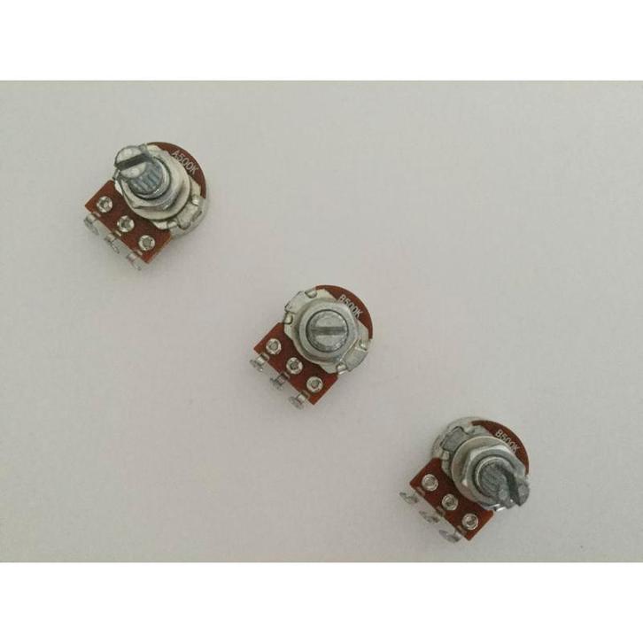 Stratocaster a500k b500k mini-potentiometer set, Muziek en Instrumenten, Instrumenten | Onderdelen, Nieuw, Elektrische gitaar
