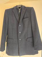 Heren Trenchcoat Winterjas Maat 50 Blauw Wol, Born With Appetite, Ophalen of Verzenden, Zo goed als nieuw, Maat 48/50 (M)