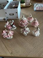 Dresden Kantporseleinen Beeldjes 7 stuks, Ophalen, Zo goed als nieuw