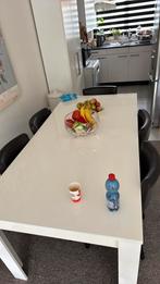 Eettafel, wit hooglands eetkamertafel, Ophalen