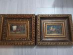 2 antieke schilderijen stillevens olieverf, Antiek en Kunst, Kunst | Schilderijen | Klassiek, Ophalen of Verzenden
