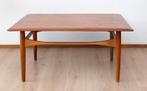 Prachtige vintage salontafel van Bovenkamp, Ophalen, 100 tot 150 cm, Mid century modern, Eikenhout
