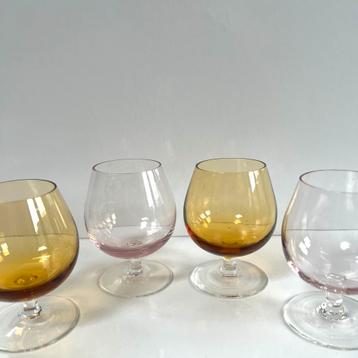 Vintage glaasjes/snifters voor cognac,brandewijn,whisky etc. beschikbaar voor biedingen