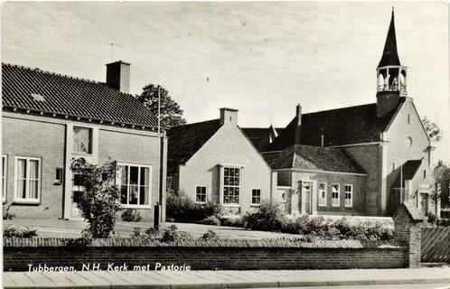 Tubbergen, N.H. Kerk met Pastorie - ongelopen, Verzamelen, Ansichtkaarten | Nederland, Ongelopen, Overijssel, 1920 tot 1940, Ophalen of Verzenden