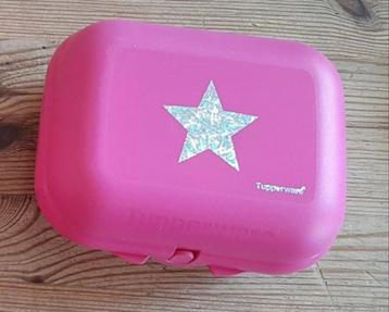 Tupperware Smartclipdoos Lunchdoos Large Roze met ster NIEUW beschikbaar voor biedingen