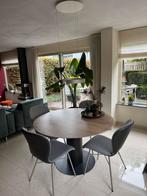 Bert Plantagie Notenhouten Eettafel Rond 130cm, Ophalen, 100 tot 150 cm, Rond, Zo goed als nieuw