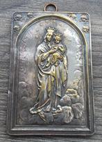 19 de eeuw GROTE Heilige Hanger Ex Voto  MARIA met KIND, Antiek en Kunst, Antiek | Religie, Ophalen of Verzenden