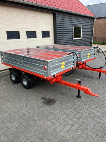 Kiepkar kipper tandemas minitrekker minitractor 2ton beschikbaar voor biedingen