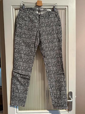 Maison Scotch slim chino broek maat 28/32 panterprint