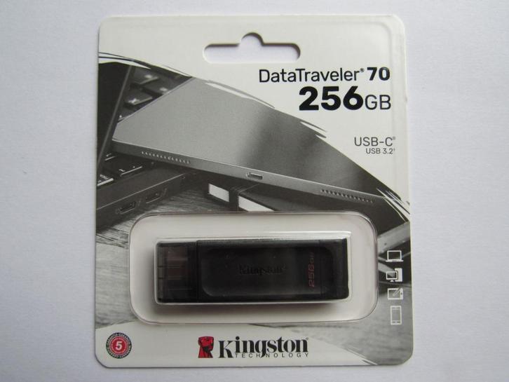 Kingston USB C 3.1 stick 256GB nieuw, Computers en Software, USB Sticks, Nieuw, 256 GB, Ophalen of Verzenden