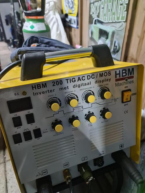 Lasapparaat hbm tig, Doe-het-zelf en Verbouw, Gereedschap | Lasapparaten, Zo goed als nieuw, Tig, 150 tot 250 ampère, Ophalen