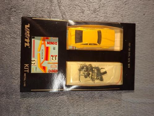 Bouwpakket 1:43 - Opel GTE - 1978 - Yellow, Hobby en Vrije tijd, Modelauto's | 1:43, Nieuw, Auto, Overige merken, Ophalen of Verzenden