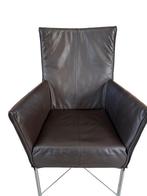 Chaplin Gerard van den Berg 2 Leren stoelen Donkerbruin, Ophalen, Gebruikt, Twee, Bruin