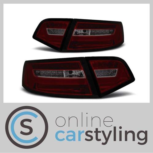 LED Achterlichten Audi A6 C6 Sedan Rood Smoke Lightbar Desig, Auto-onderdelen, Verlichting, Audi, Nieuw, Ophalen of Verzenden