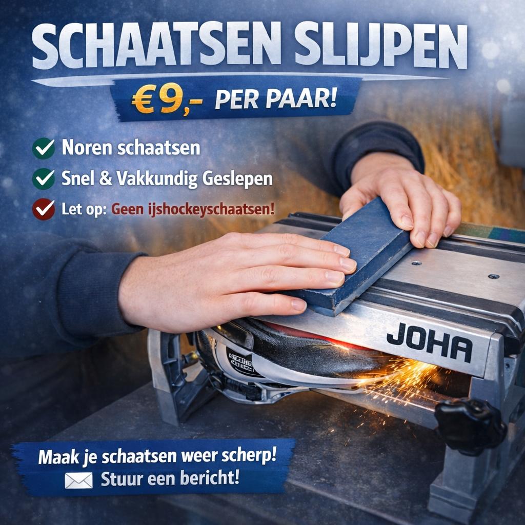 Professioneel schaatsen slijpen – €9 per paar, Ophalen, Noren