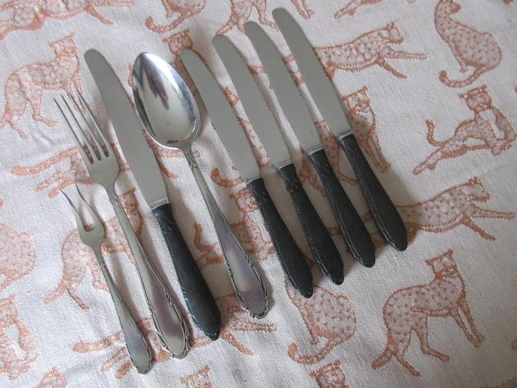 Gero Zilmeta 517 div. Delen, Huis en Inrichting, Keuken | Bestek, Gebruikt, Rvs of Chroom, Vaatwasserbestendig, Ophalen of Verzenden