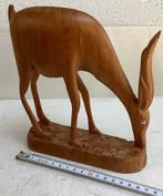 Houten beeld hert, Ophalen of Verzenden