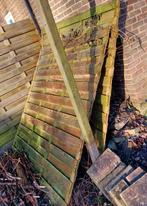 Restpartij schuttingen en palen, Tuin en Terras, Schuttingen, Ophalen, Minder dan 3 meter, Hout, 1 tot 2 meter