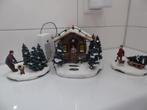 Luville Kerstdorp  Christmas tree seller - 609097- set of 3, Verzenden, Zo goed als nieuw