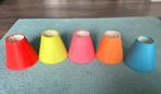 5 gekleurde Lampenkappen lampenkap rood geel rose oranje blu, Huis en Inrichting, Lampen | Lampenkappen, 25 tot 50 cm, Nieuw, Ophalen of Verzenden