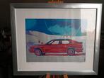 Zeefdruk Audi Quattro Limited Edition in lijst, 193/200, Antiek en Kunst, Kunst | Litho's en Zeefdrukken, Ophalen of Verzenden