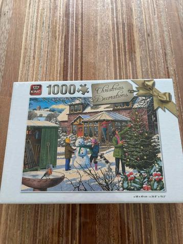 King 'Christmas Decorations' puzzel met 1000 stukjes beschikbaar voor biedingen
