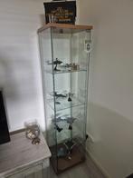 Ikea Detolf vitrinekast, Ophalen, Eikenhout, 50 tot 100 cm, Zo goed als nieuw