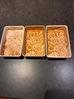 Nederlandse oliefabrieken ( NOF) calve schaaltjes 3 stuks, Antiek en Kunst, Ophalen of Verzenden
