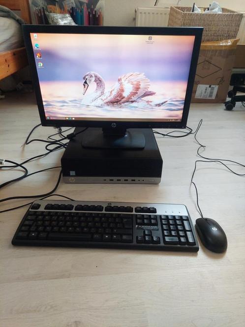 HP PC inclusief monitor, Computers en Software, Desktop Pc's, Zo goed als nieuw, 4 Ghz of meer, HDD, SSD, Ophalen of Verzenden