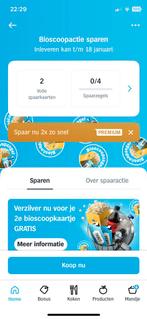 Ah bioscoop 2 volle kaarten, Eén persoon, Kortingsbon