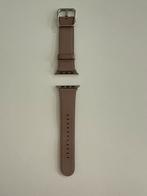 45 mm Luxe leren Apple Watch Bandje lichtbruin (taupe) leer, Ophalen of Verzenden, Zo goed als nieuw, Bandje, 45mm